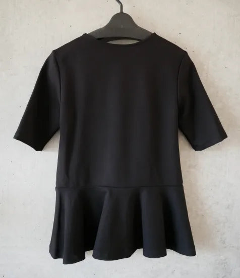 artrd 稽古着<ペプラムTシャツ ブラック>