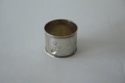 31. Silver napkin ring