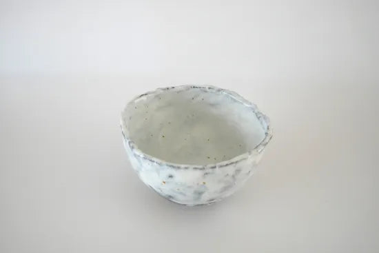 小川待子　[茶碗 白彩]