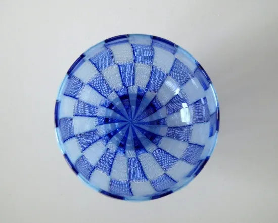 【小西 潮】30. 市松 青/水茶碗