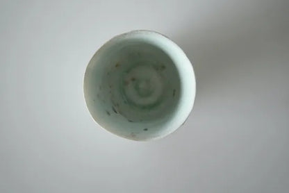 Taro Tabuchi [89. Kiln-fired white porcelain beveled tea bowl]
