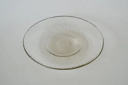 津田清和   [56.白金縁縞菓子皿]