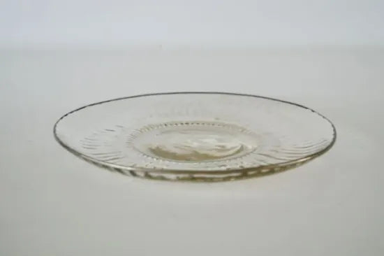 津田清和   [56.白金縁縞菓子皿]