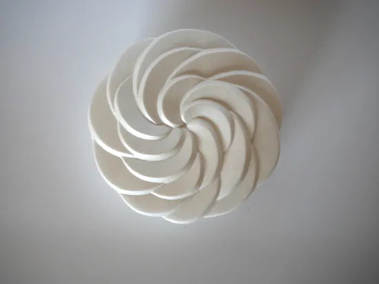 Takahashi Nami [86. White Porcelain Lotus (lidded container)]