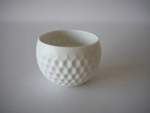 Takaharu Hori [21. White Transparent Eyes - Large Sake Cup]