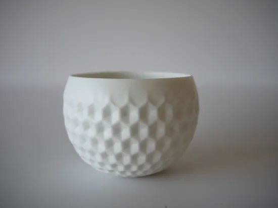 Takaharu Hori [21. White Transparent Eyes - Large Sake Cup]