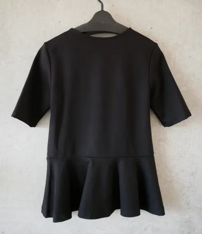 artrd 稽古着＜ペプラムTシャツ　ブラック＞