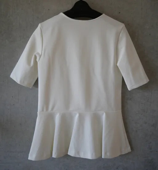 artrd Practice Wear &lt;Peplum T-Shirt White&gt;
