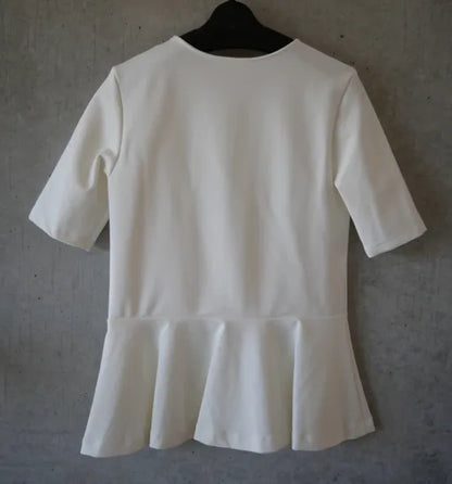 artrd Practice Wear &lt;Peplum T-Shirt White&gt;