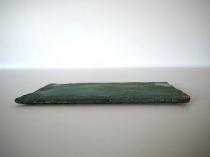 野口悦士  [150．緑青　角皿]