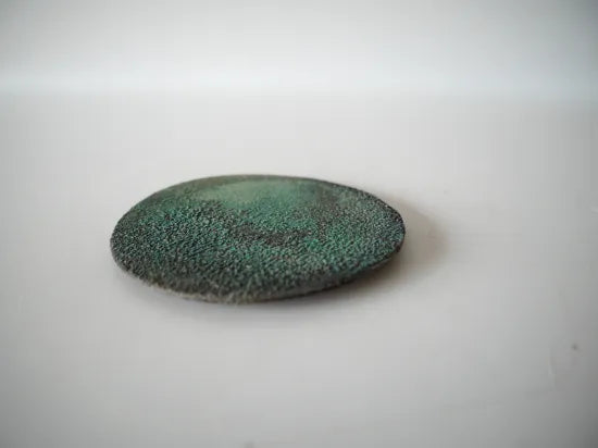 野口悦士  [156-160．緑青　豆皿]