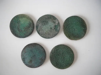 野口悦士  [156-160．緑青　豆皿]