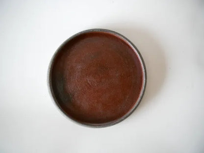 野口悦士  [161．165.  緑青　6寸台皿]