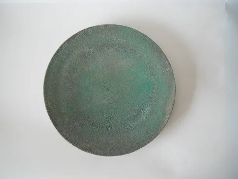 野口悦士  [169．緑青　台皿]