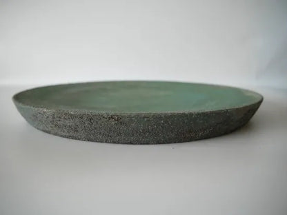 野口悦士  [169．緑青　台皿]