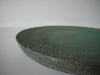 野口悦士  [169．緑青　台皿]