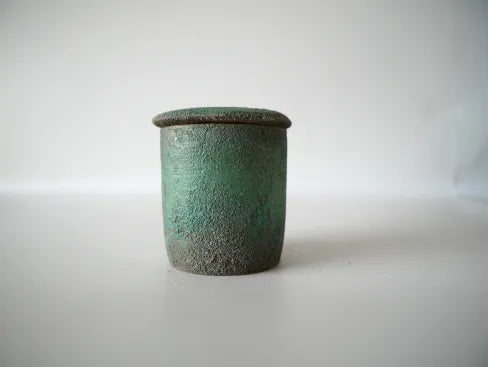 Noguchi Etsushi [184. Lid: Green Porcelain Temple]