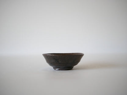 Jin Morimoto [72. Black Glazed Sake Cup]