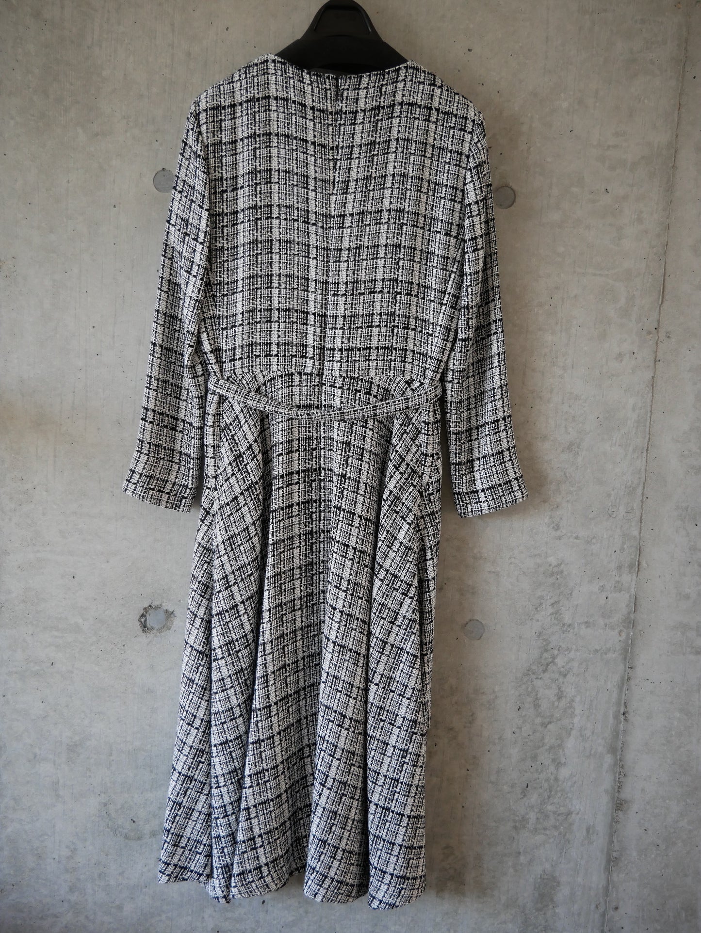 artrd 稽古着ワンピース［ツイード 白黒マルチ Sサイズ（長袖） ］