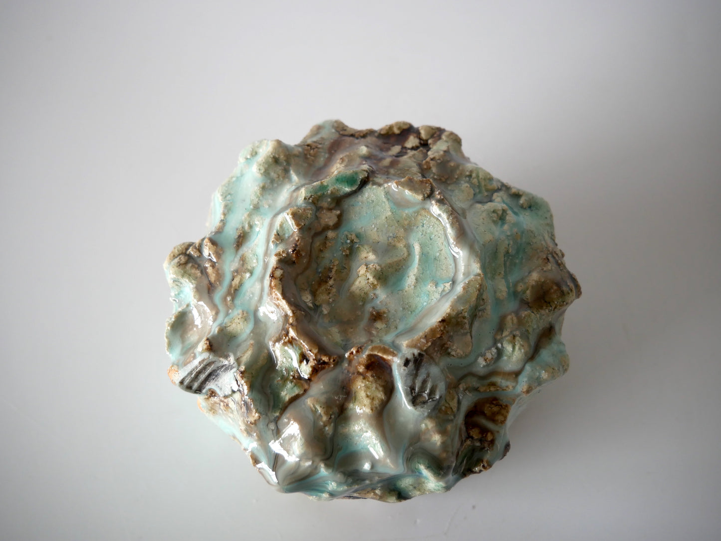 Takafumi Kimura [28. Green-white glazed yohen teabowl]