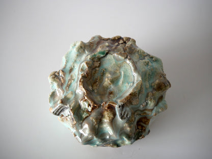 Takafumi Kimura [28. Green-white glazed yohen teabowl]