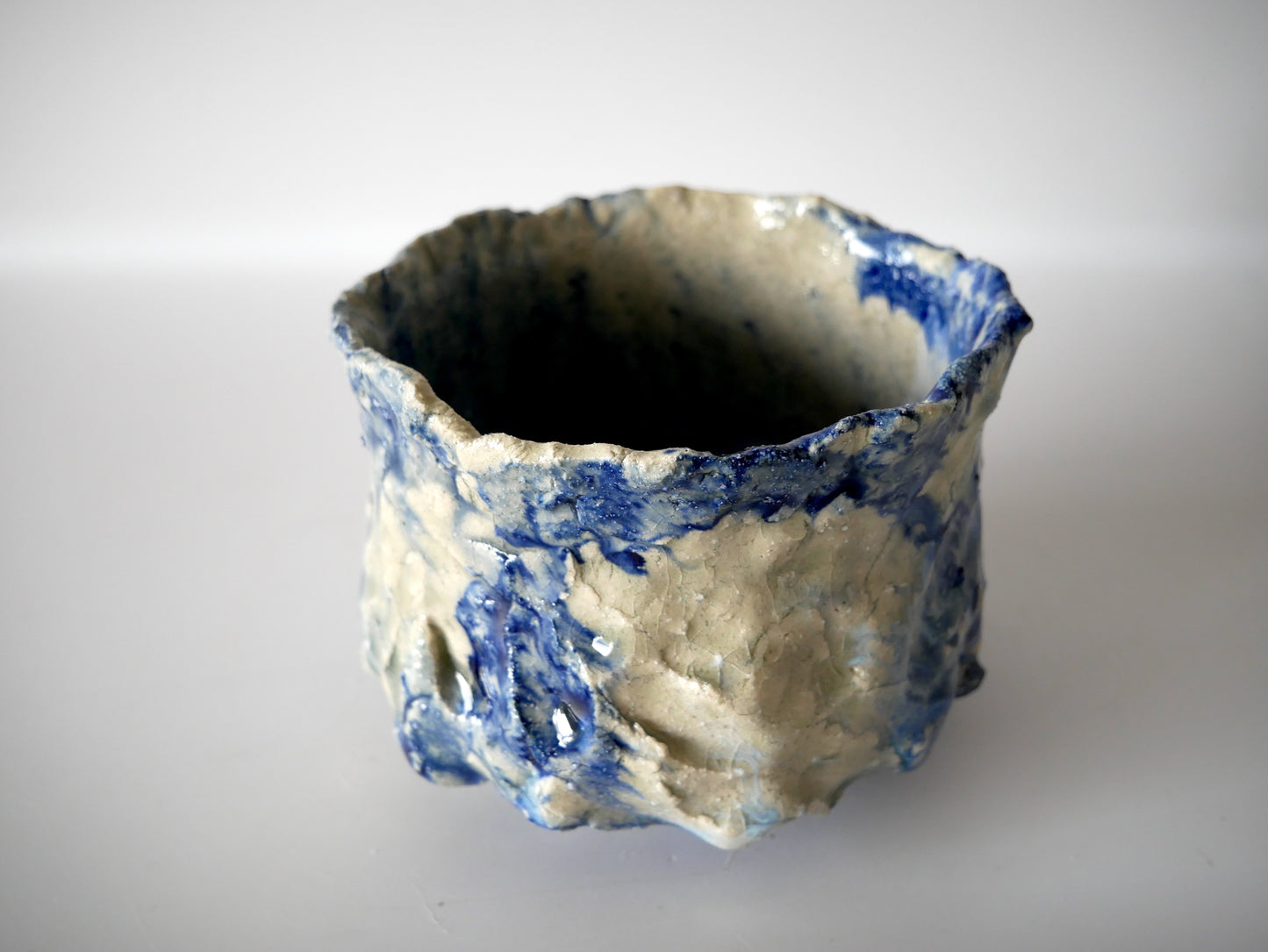 Takashi Kimura [30. Pale Blue Glazed Tea Bowl with Kiln Variation]