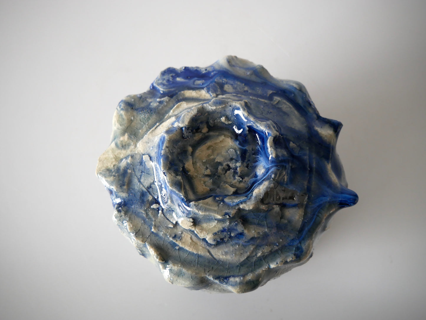 Takashi Kimura [30. Pale Blue Glazed Tea Bowl with Kiln Variation]