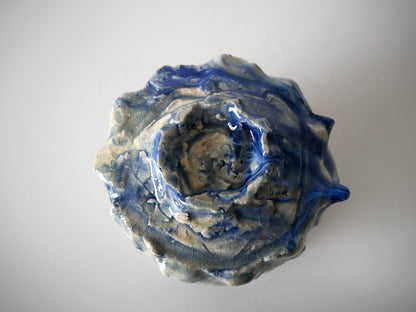 Takashi Kimura [30. Pale Blue Glazed Tea Bowl with Kiln Variation]