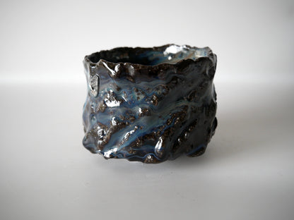 Takashi Kimura [24. Ash-glazed tea bowl with varied kiln effects]