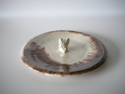 Kimura Takashi [92. White-glazed iridescent mizusashi]