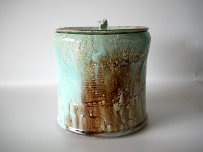 Takashi Kimura [97. Green and White Glaze Mizusashi]