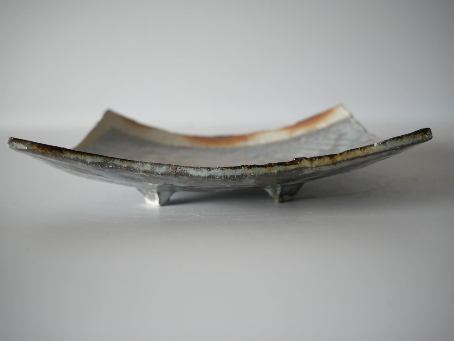 Takashi Kimura [5. White Glaze Footed Plate]