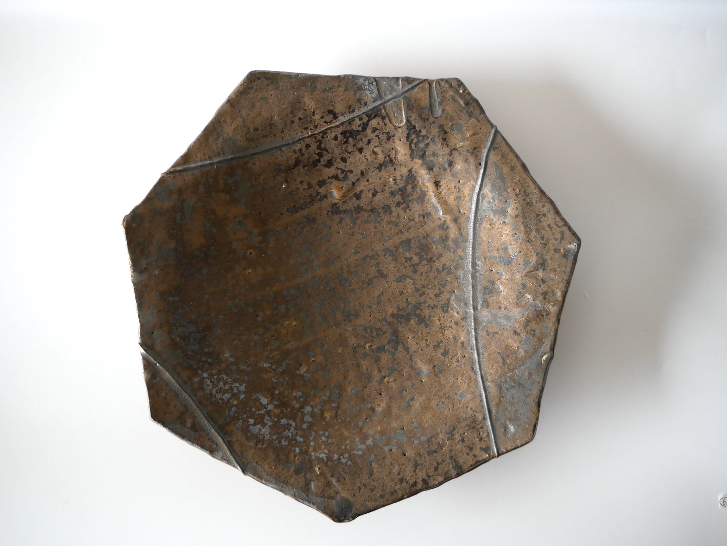Takafumi Kimura [6. Black-glazed Septagonal Plate]