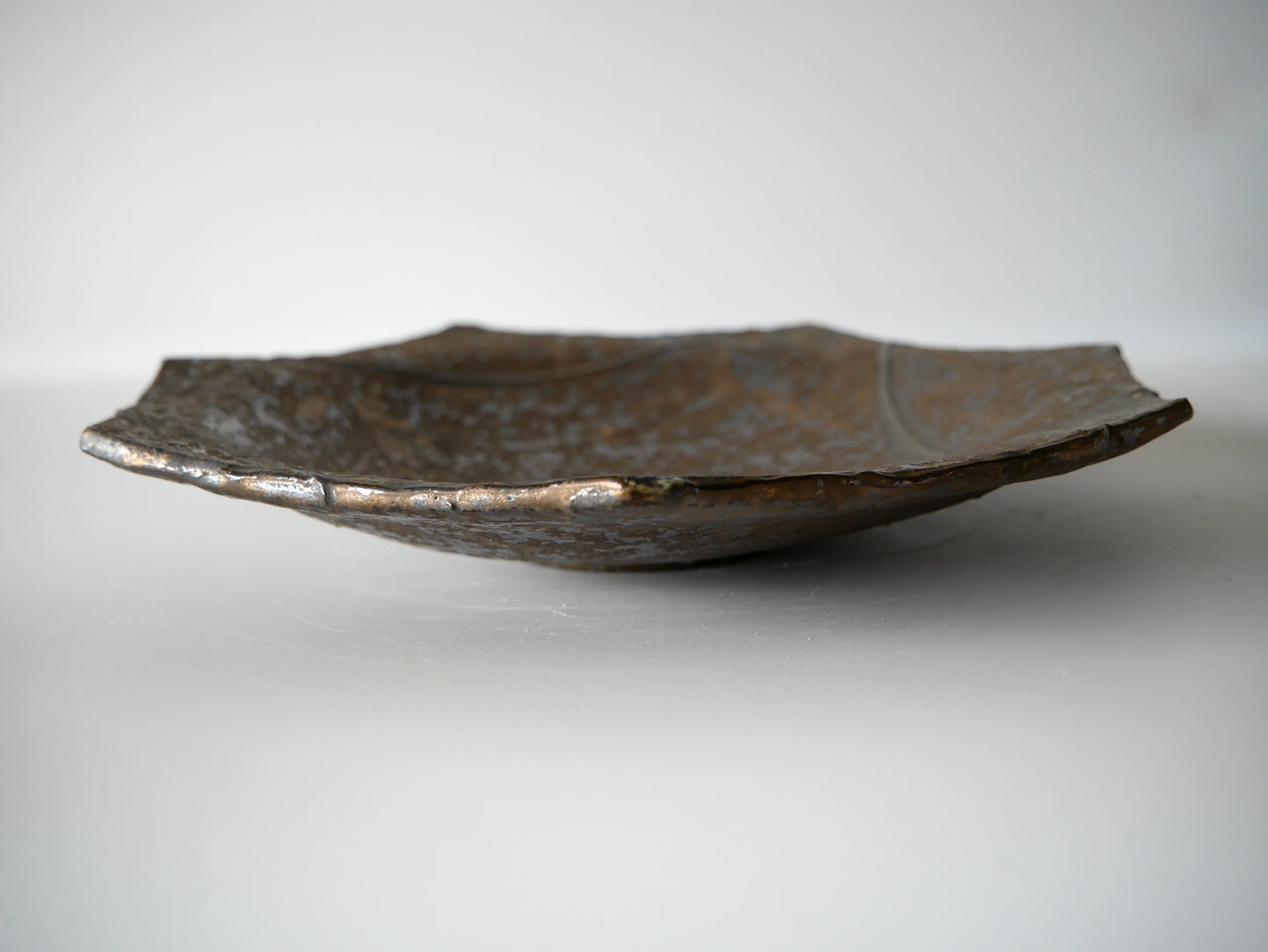 Takafumi Kimura [6. Black-glazed Septagonal Plate]
