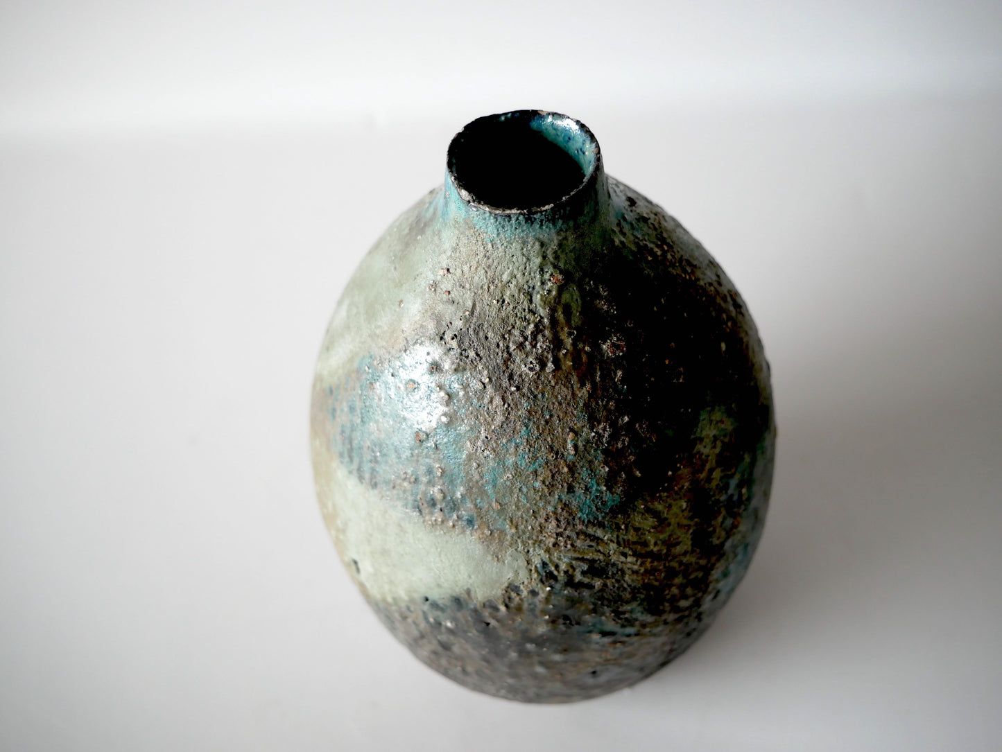 Takashi Kimura [121. Green Glaze Flower Vase]