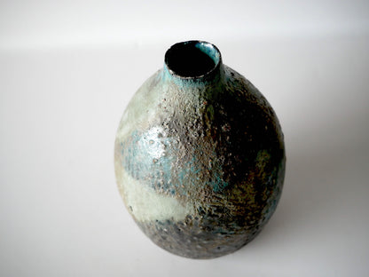 Takashi Kimura [121. Green Glaze Flower Vase]