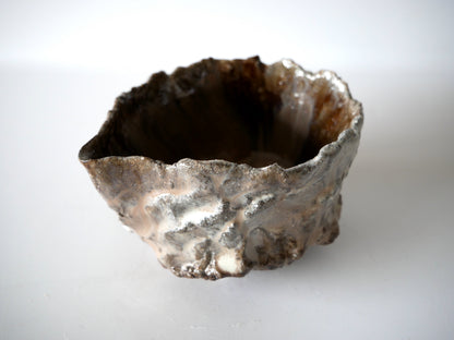 Takashi Kimura [45. White-glazed Katakuchi (brown) ]