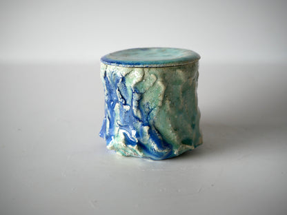Takashi Kimura [80. White and Blue Glaze Teaware]