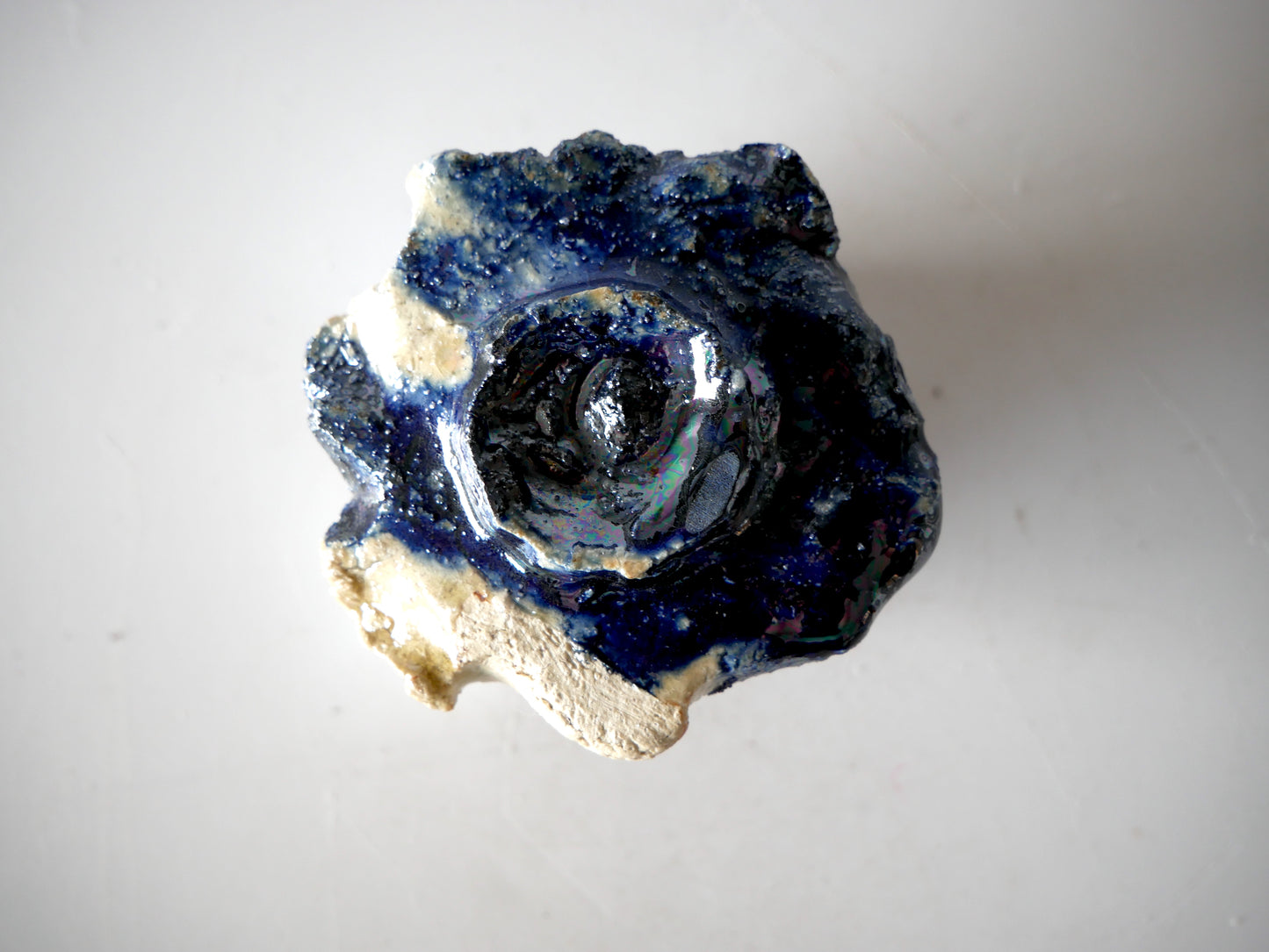 Takashi Kimura [133. Pale Blue Glazed Sake Cup with Luster]