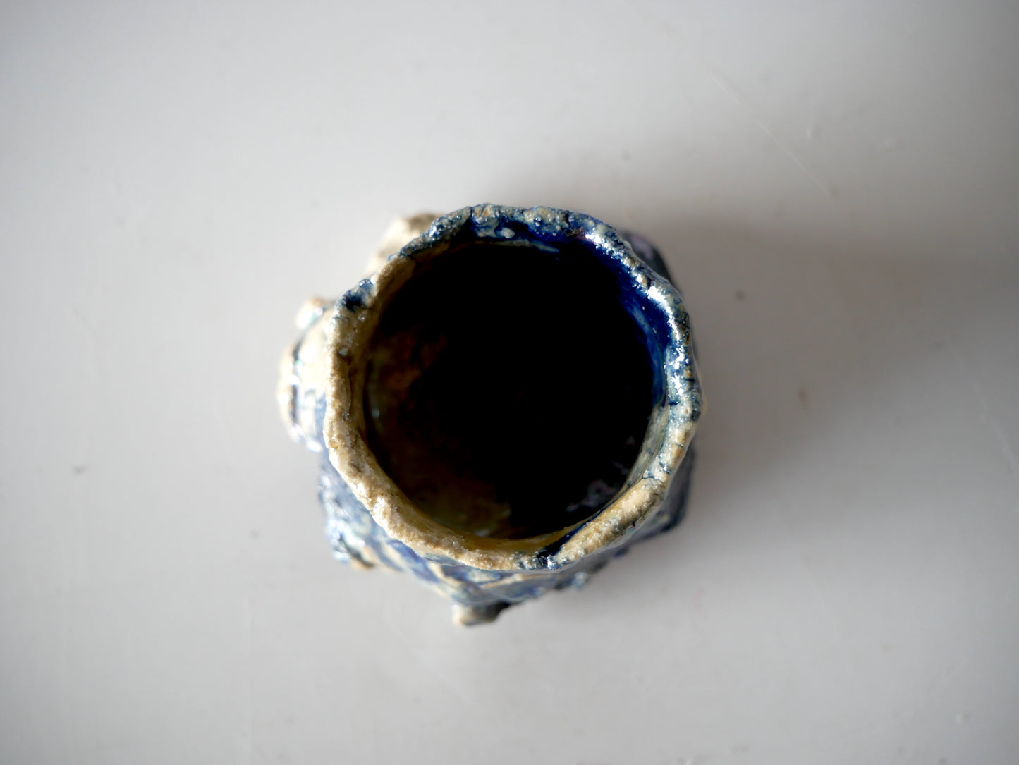 Takashi Kimura [133. Pale Blue Glazed Sake Cup with Luster]
