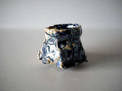 Takashi Kimura [133. Pale Blue Glazed Sake Cup with Luster]