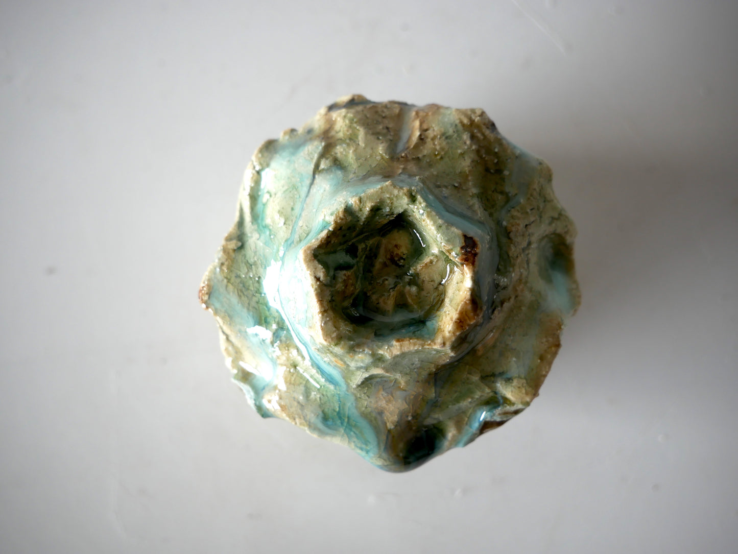 Takafumi Kimura [129. Green and White Glazed Sake Cup]
