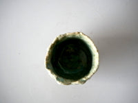 Takafumi Kimura [129. Green and White Glazed Sake Cup]