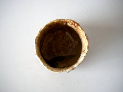 Takashi Kimura [138. Amber-glazed sake cup]
