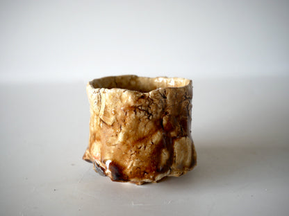 Takashi Kimura [138. Amber-glazed sake cup]