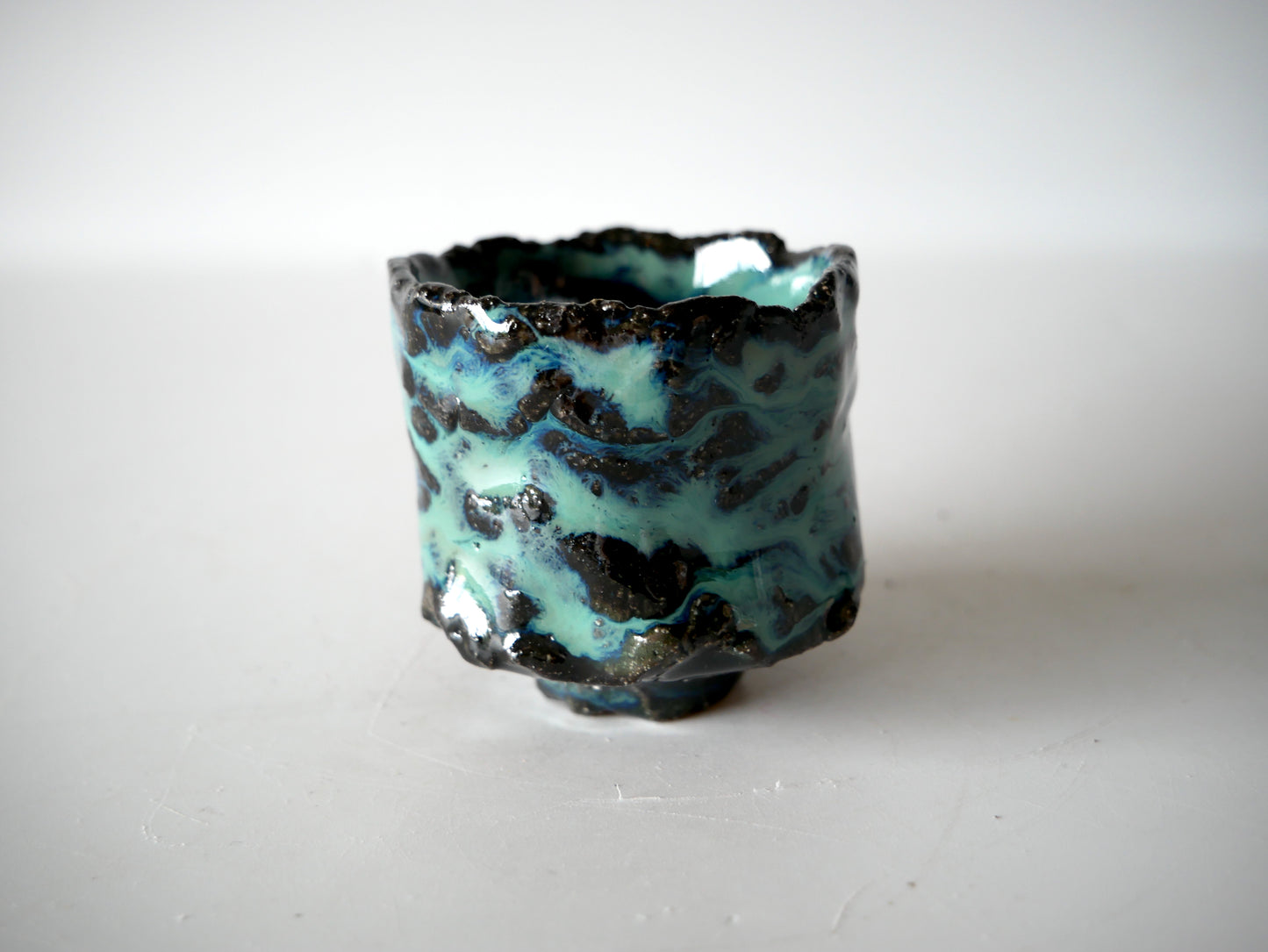 Takafumi Kimura [140. Green-glazed sake cup]