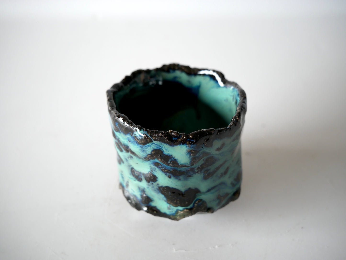 Takafumi Kimura [140. Green-glazed sake cup]