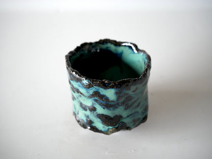 Takafumi Kimura [140. Green-glazed sake cup]