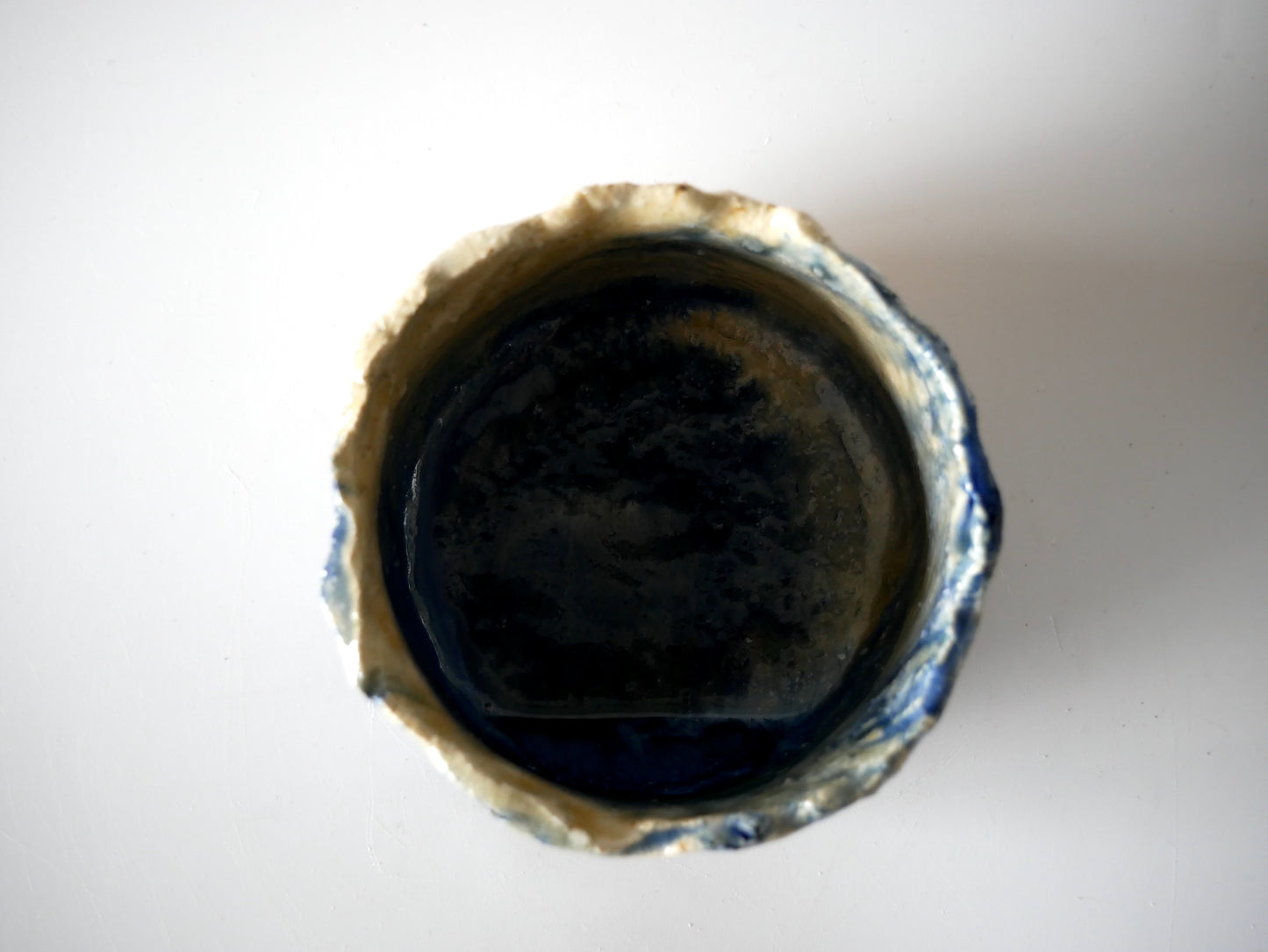 Takashi Kimura [29. Celadon and white glazed teabowl with kiln transmutation]