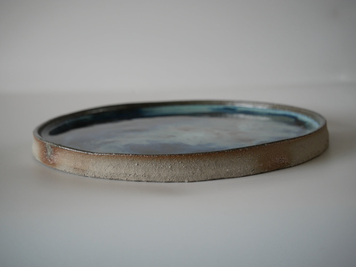 Takashi Kimura [9-b. Ash-glazed flat bowl]
